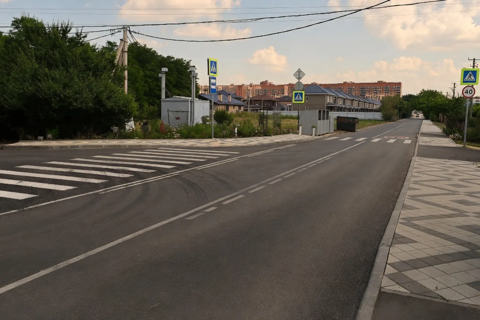 Центральную улицу Новознаменского жилого района отремонтировали в Краснодаре