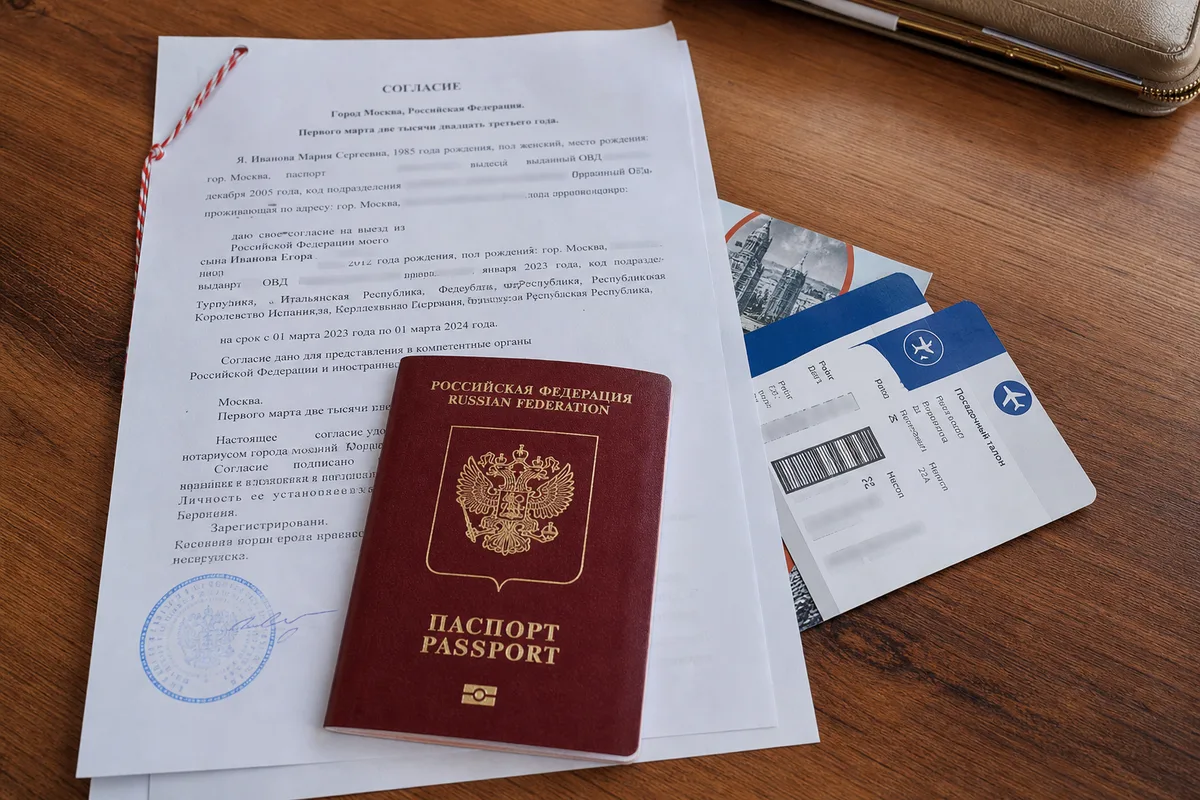 Разрешение на выезд ребенка за границу: когда нужно согласие второго родителя